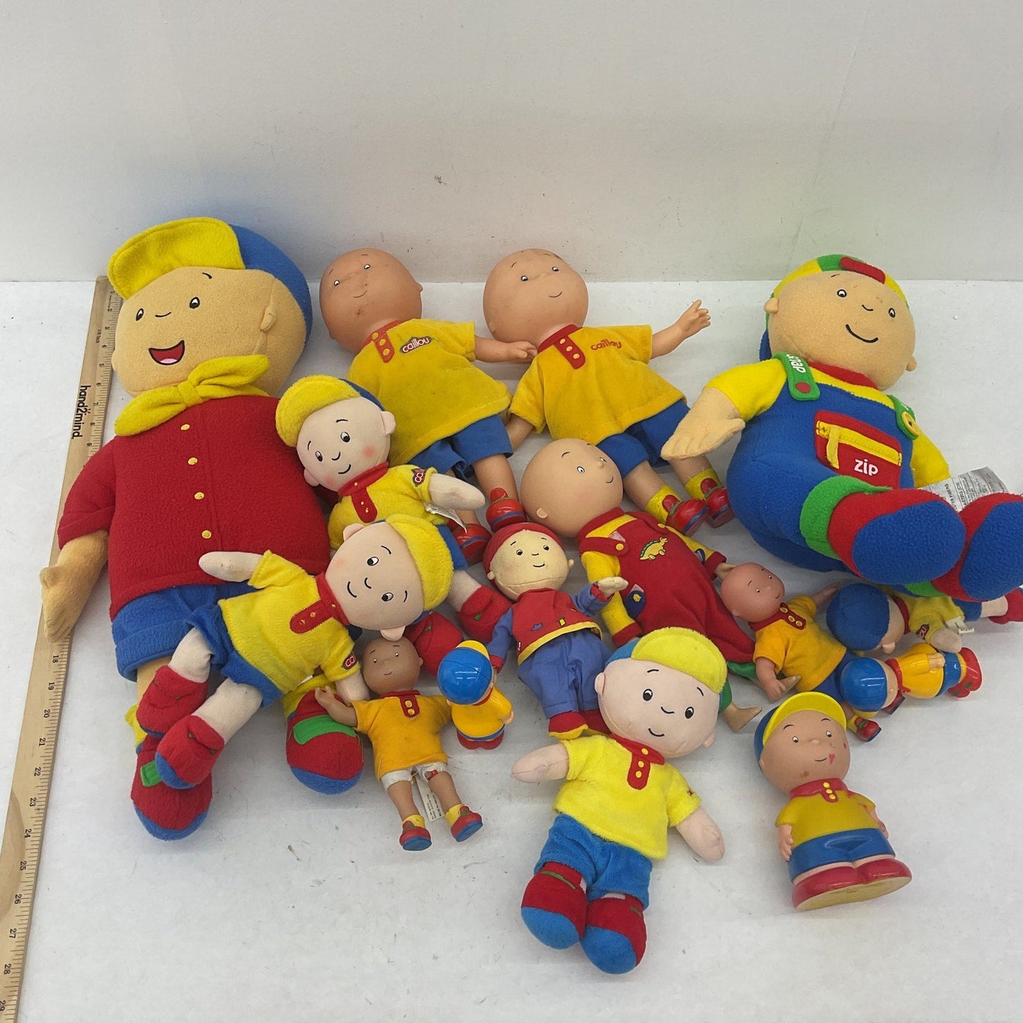 Preowned Caillou Little Boy Cartoon Character Plush Dolls Figures Stuffed Toys - Warehouse Toys