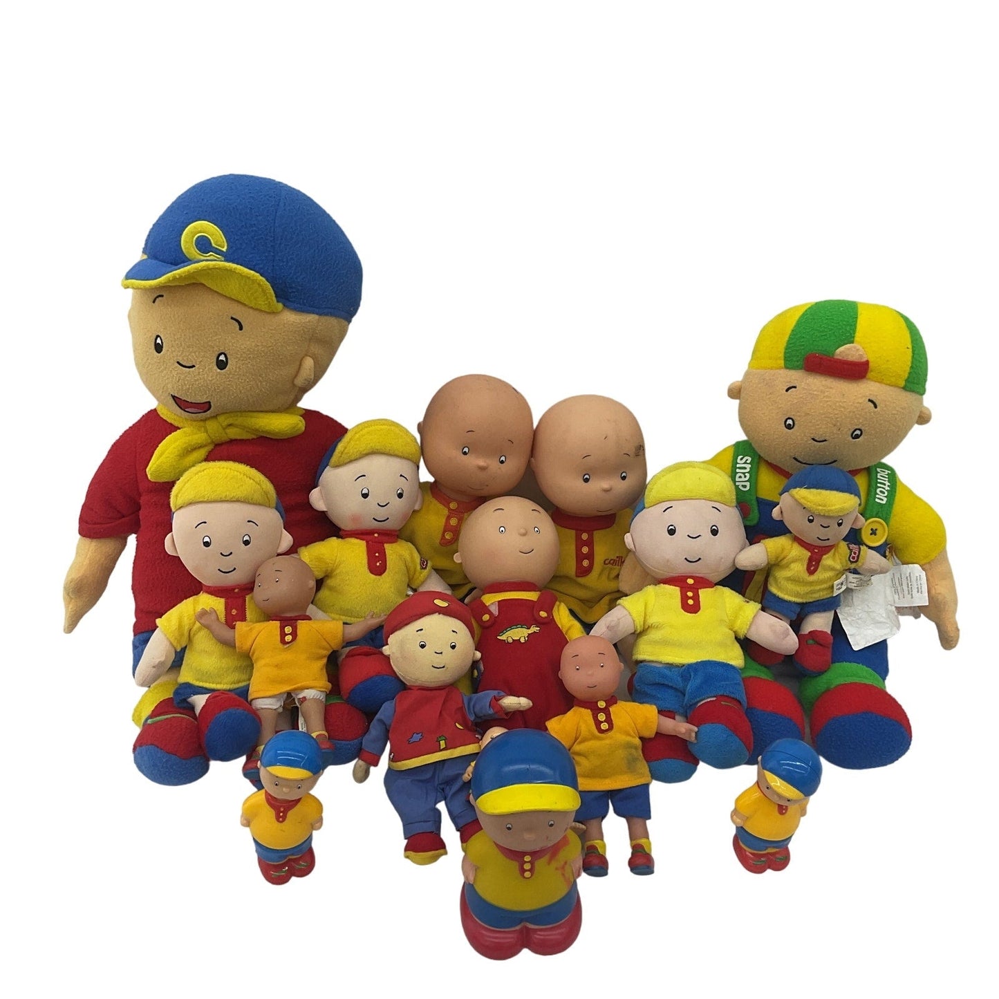 Preowned Caillou Little Boy Cartoon Character Plush Dolls Figures Stuffed Toys - Warehouse Toys