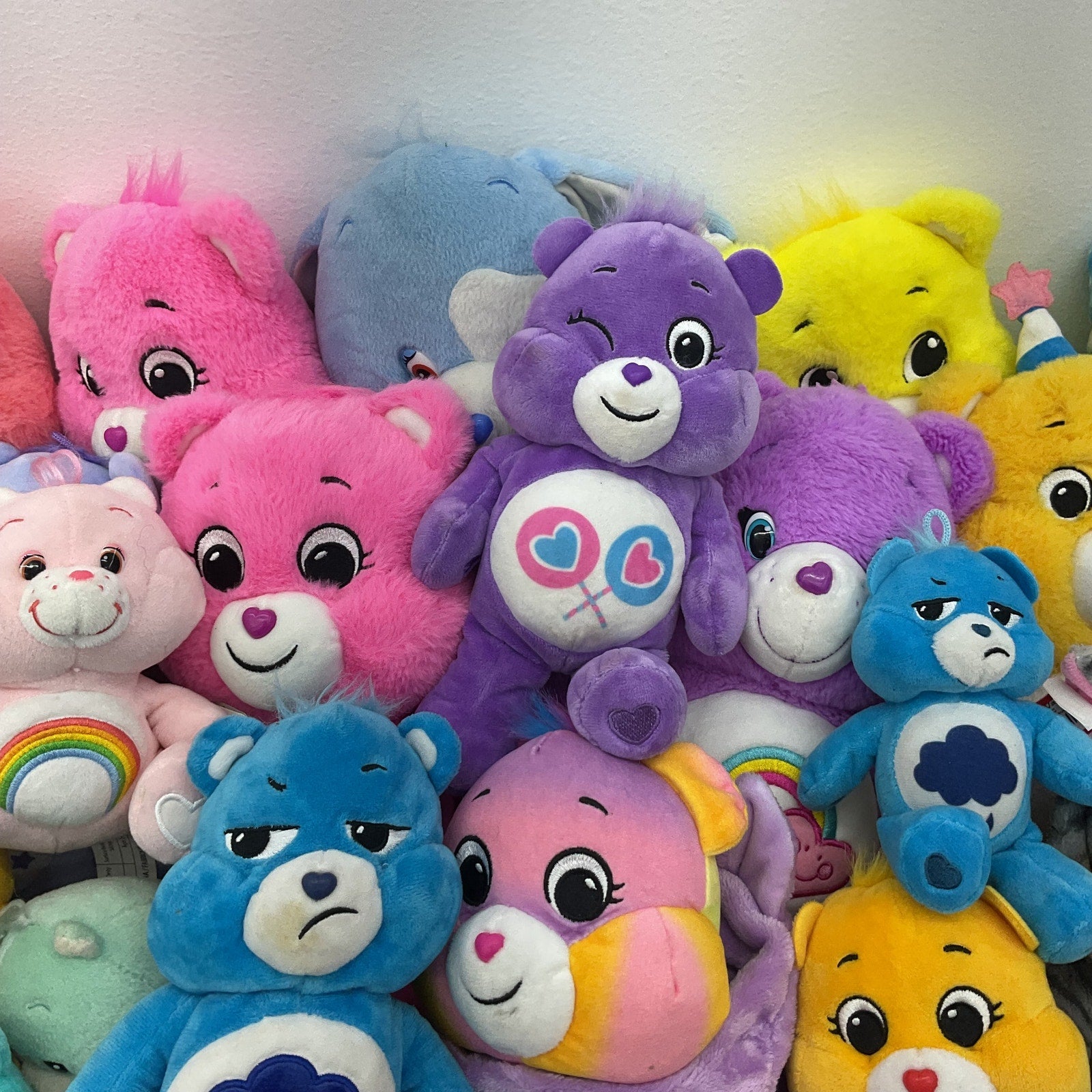 Preowned Care Bears Mix of LOT 11 lbs Character Plush Dolls Stuffed Animals - Warehouse Toys