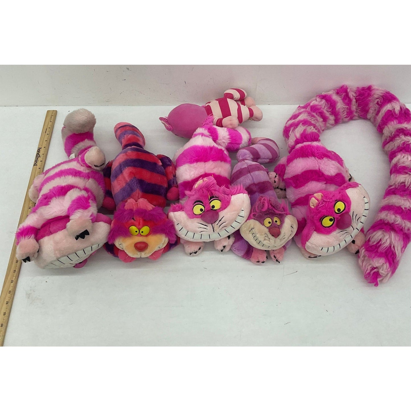 Preowned Cheshire Cat Plush Toys LOT Alice in Wonderland Collectible Mixed 5 lbs - Warehouse Toys