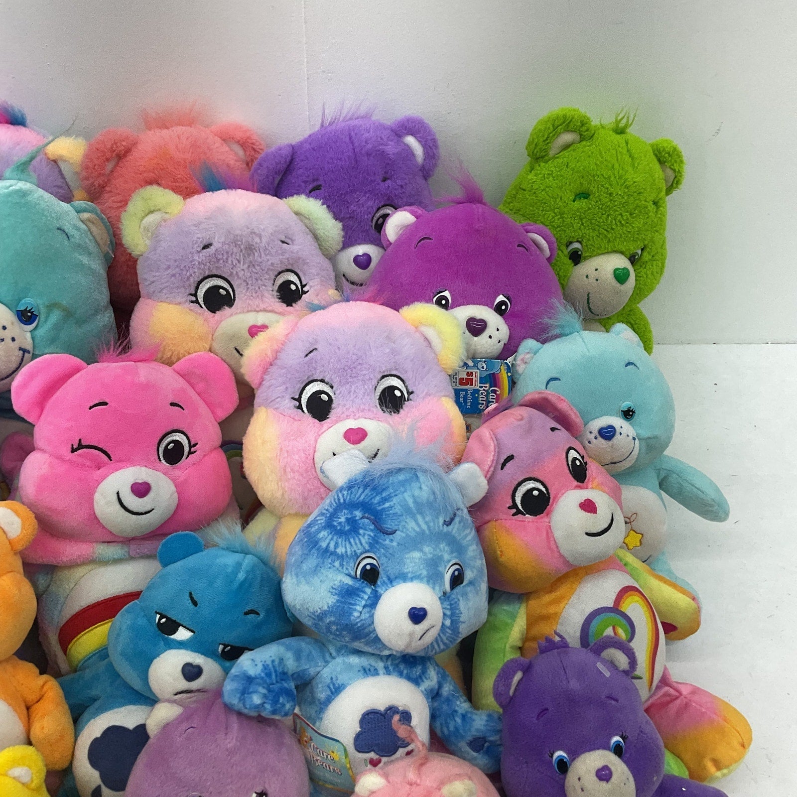 Preowned Colorful LOT 13 lbs Care Bears Plush Dolls Stuffed Animals Characters - Warehouse Toys