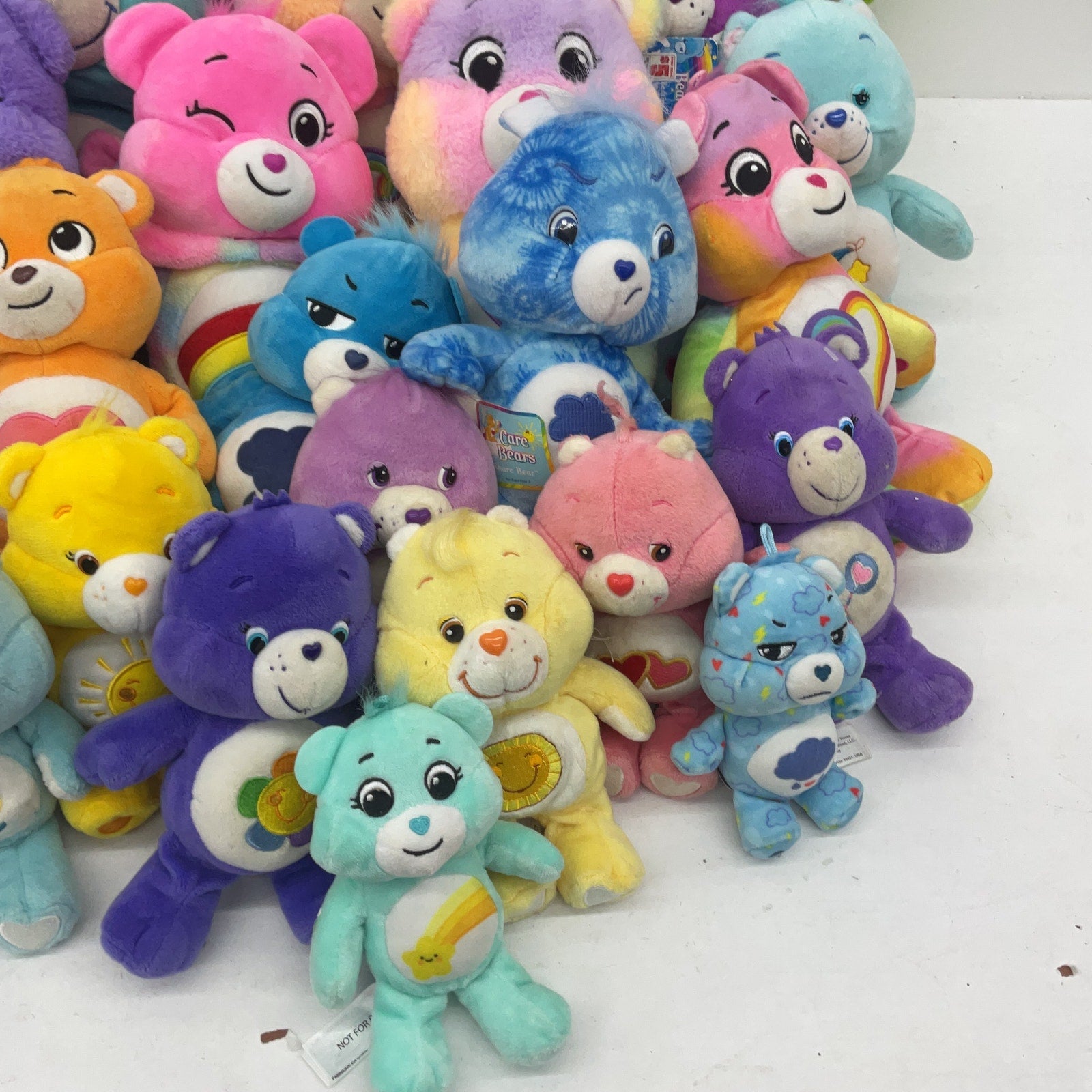 Preowned Colorful LOT 13 lbs Care Bears Plush Dolls Stuffed Animals Characters - Warehouse Toys