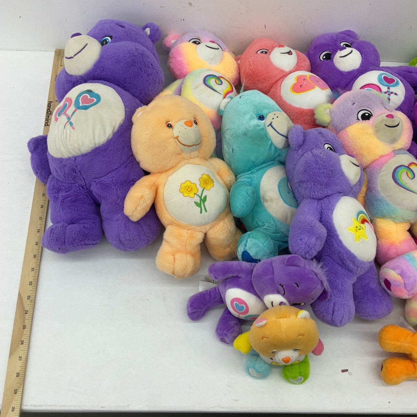 Preowned Colorful LOT 13 lbs Care Bears Plush Dolls Stuffed Animals Characters - Warehouse Toys