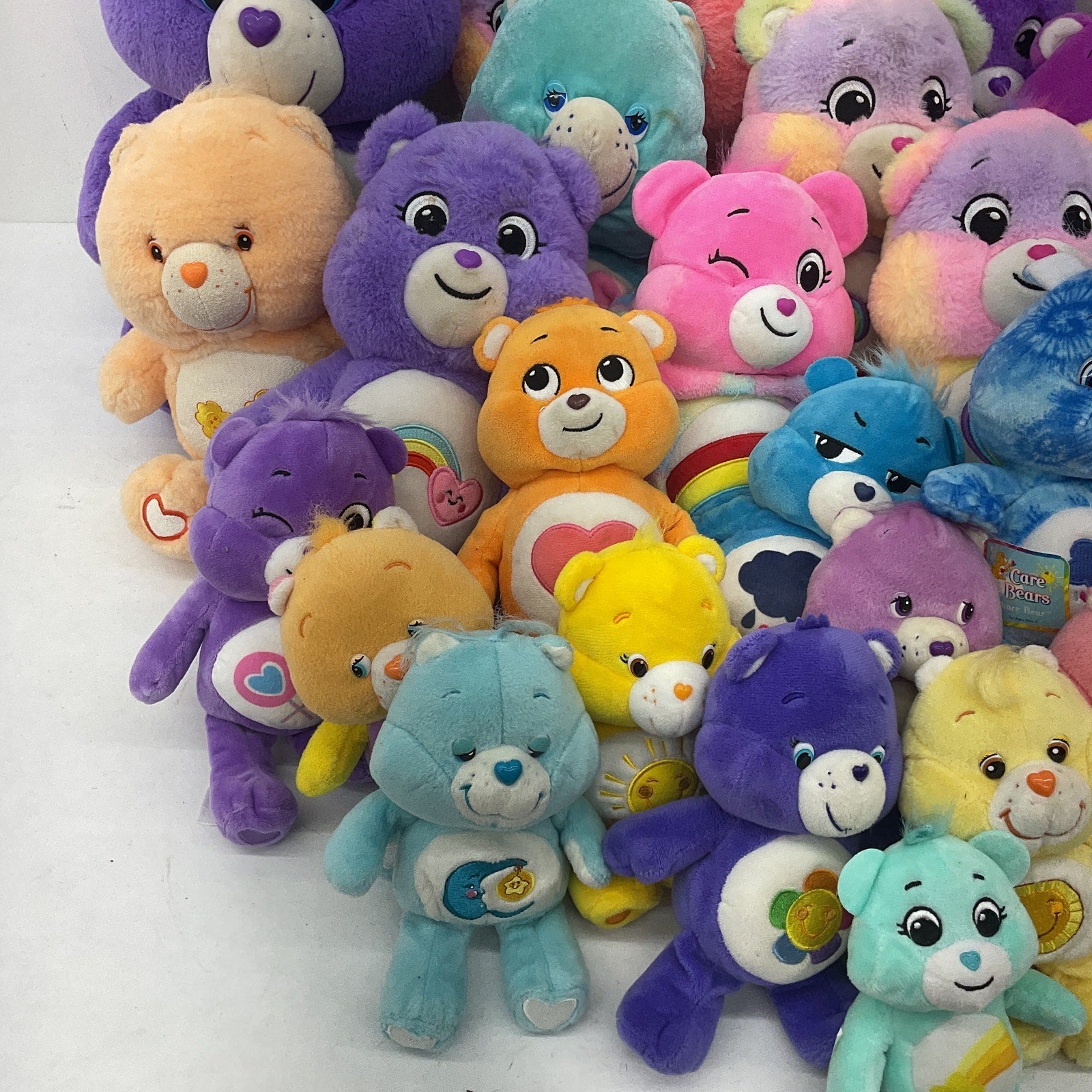 Preowned Colorful LOT 13 lbs Care Bears Plush Dolls Stuffed Animals Characters - Warehouse Toys