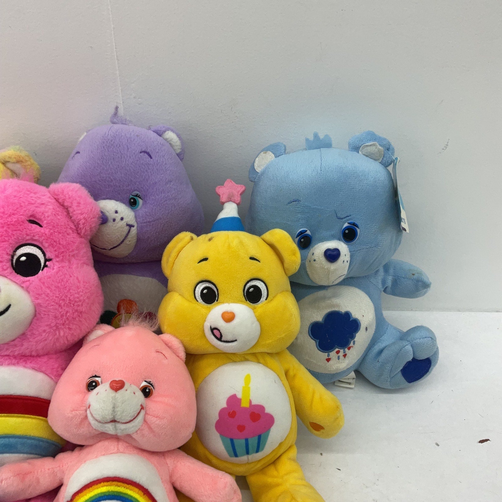 Preowned Colorful Mixed LOT 5 lbs Care Bears Character Plush Dolls Stuffed Toys - Warehouse Toys