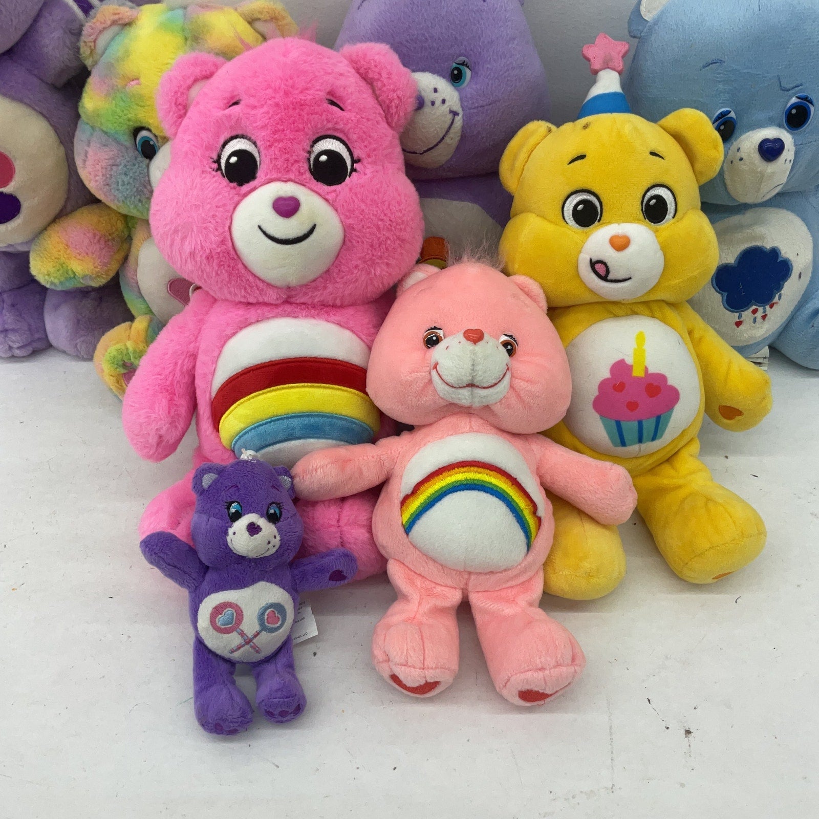 Preowned Colorful Mixed LOT 5 lbs Care Bears Character Plush Dolls Stuffed Toys - Warehouse Toys