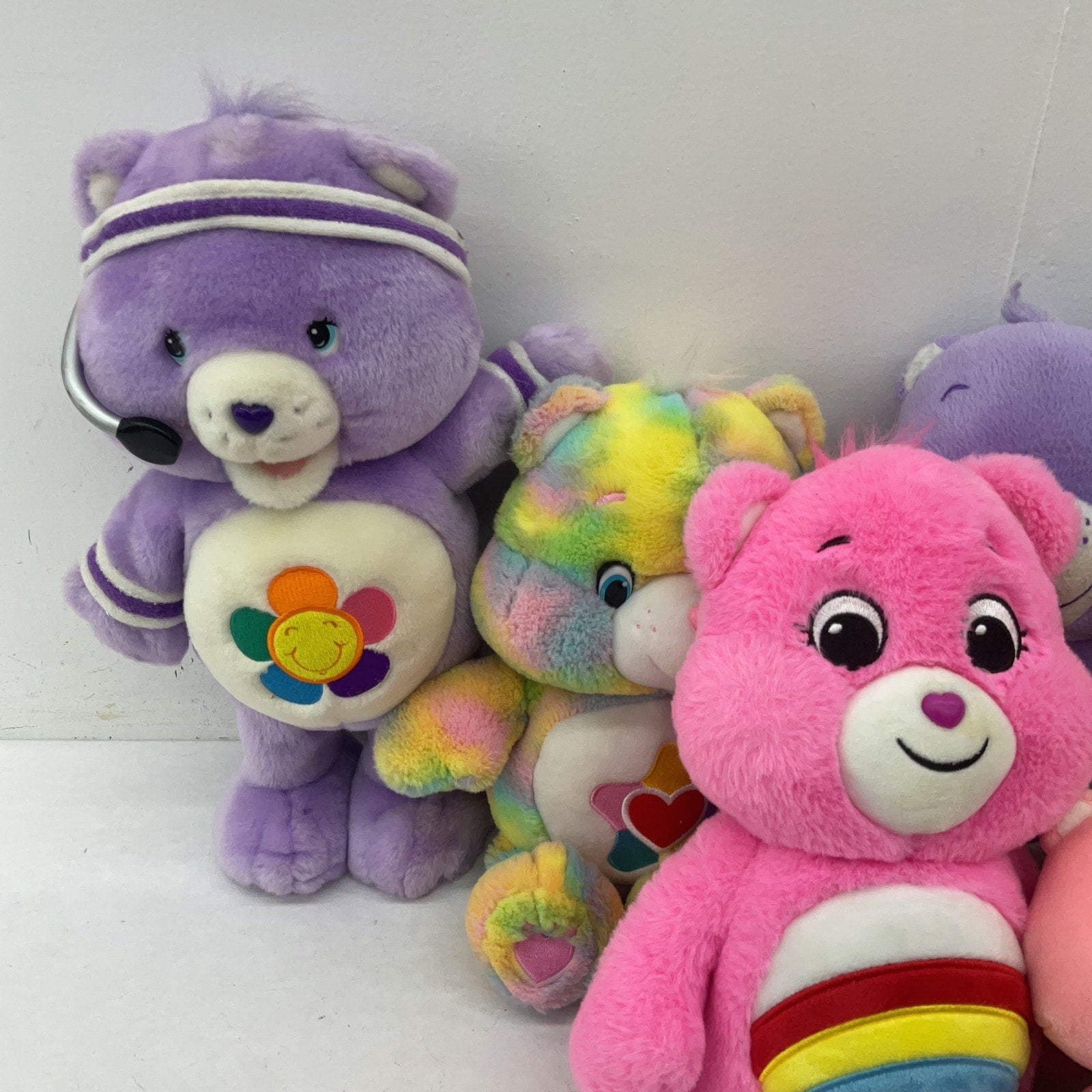 Preowned Colorful Mixed LOT 5 lbs Care Bears Character Plush Dolls Stuffed Toys - Warehouse Toys