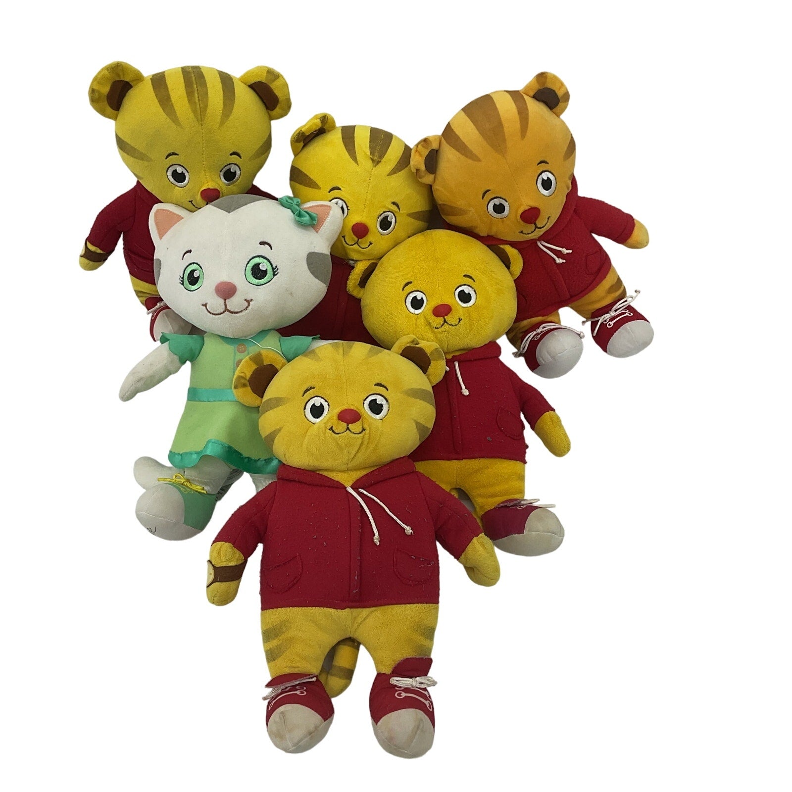 Preowned Daniel Tiger Mr. Rogers Neighborhood Mixed Plush Dolls LOT - Warehouse Toys