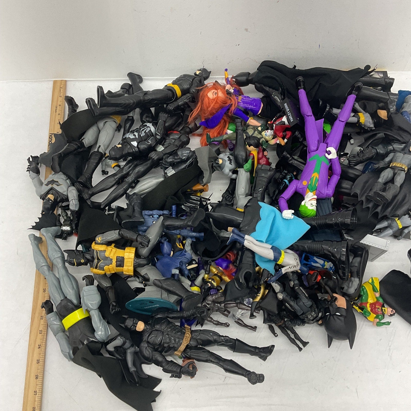 Preowned DC Comics Mixed Joker Batman Action Figures Toy Cake Toppers 17 lbs LOT - Warehouse Toys