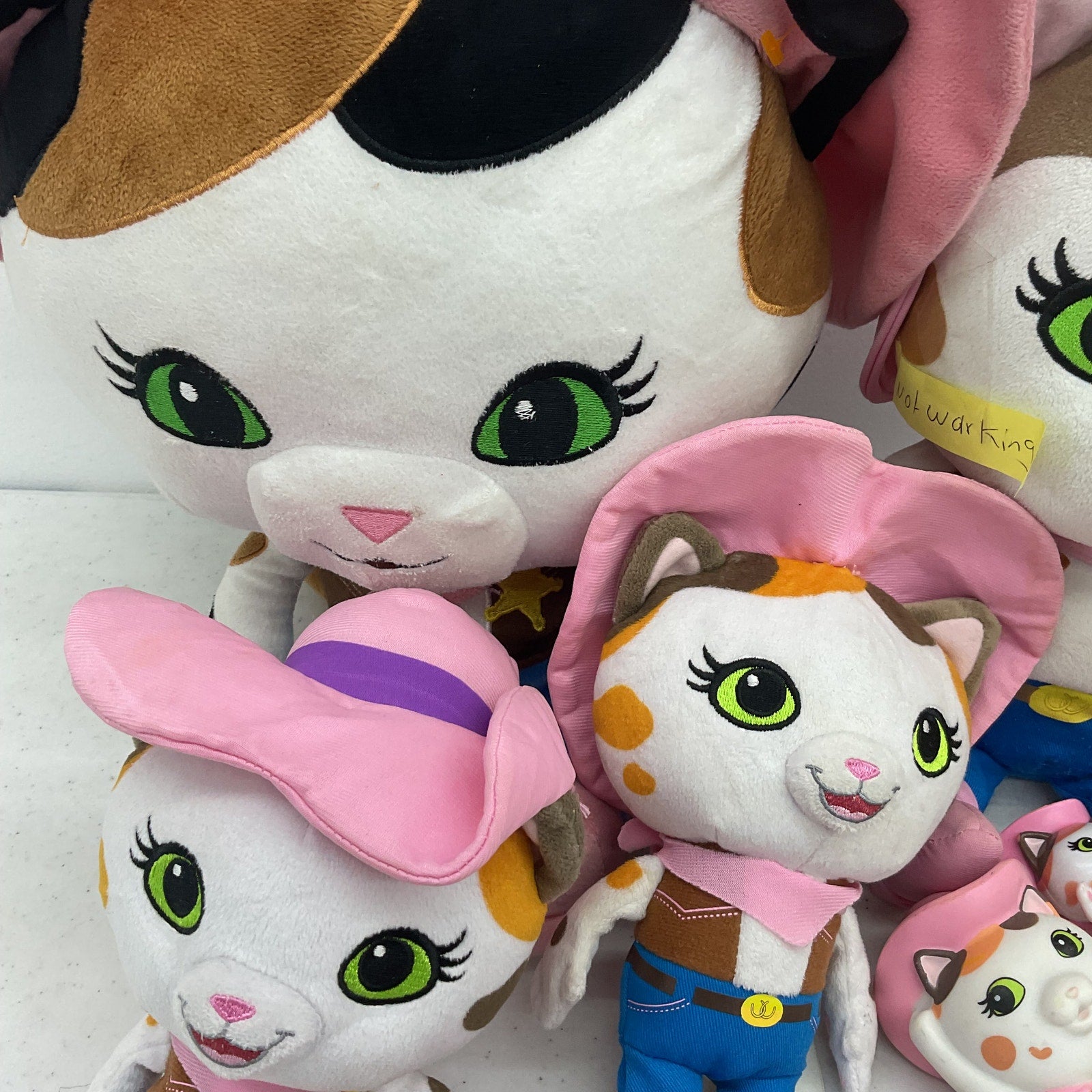 Preowned Disney LOT Sheriff Callie's Wild West Cat Plush Dolls Toy Figures 5 lbs - Warehouse Toys