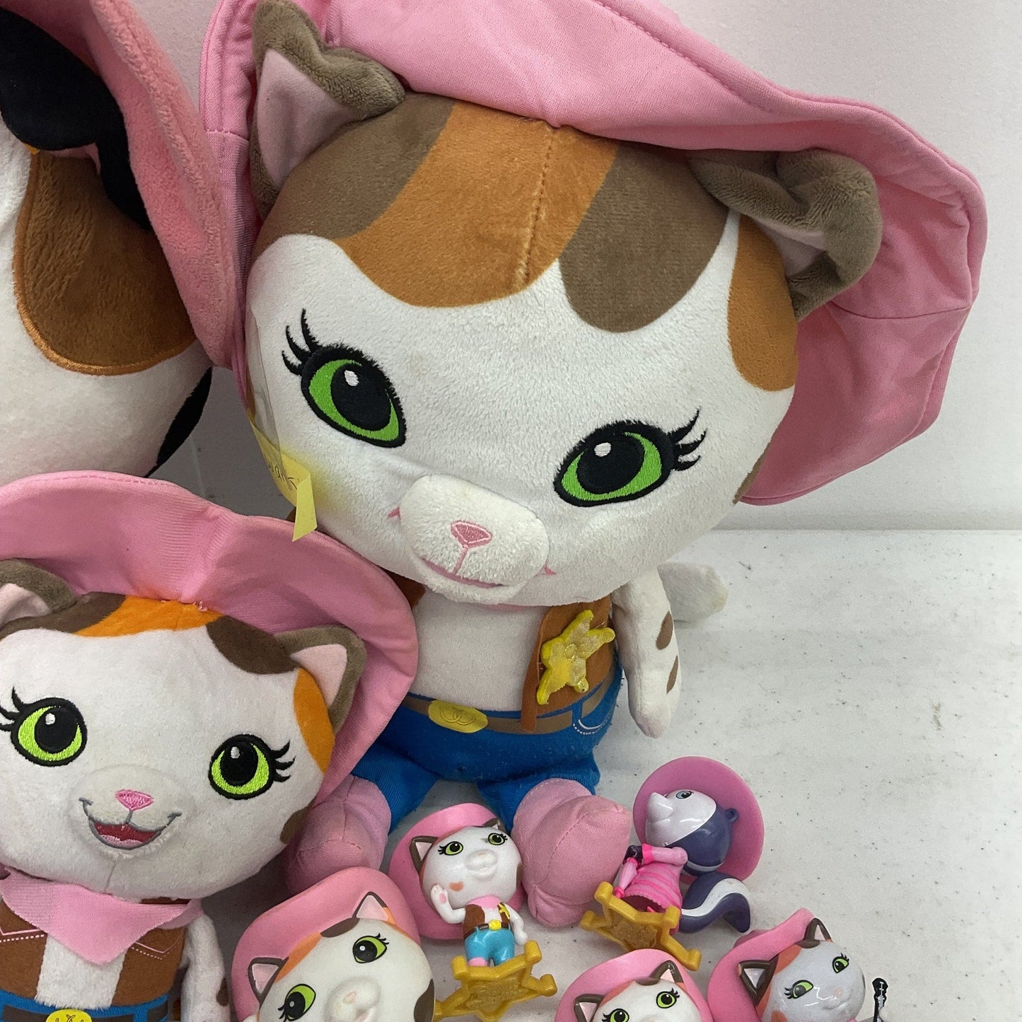 Preowned Disney LOT Sheriff Callie's Wild West Cat Plush Dolls Toy Figures 5 lbs - Warehouse Toys