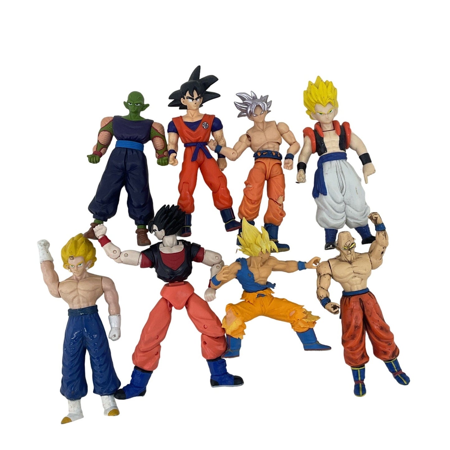 Preowned Dragon Ball Z & Others Anime Character Action Figures LOT Mixed - Warehouse Toys