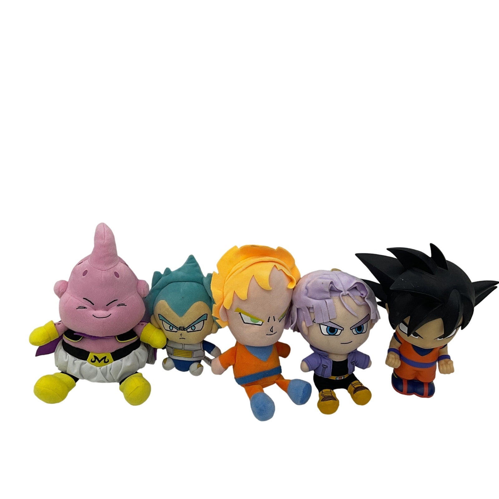 Preowned Dragon Ball Z Stuffed Toy Plush Dolls LOT Goku Majin Buu & Others Anime - Warehouse Toys