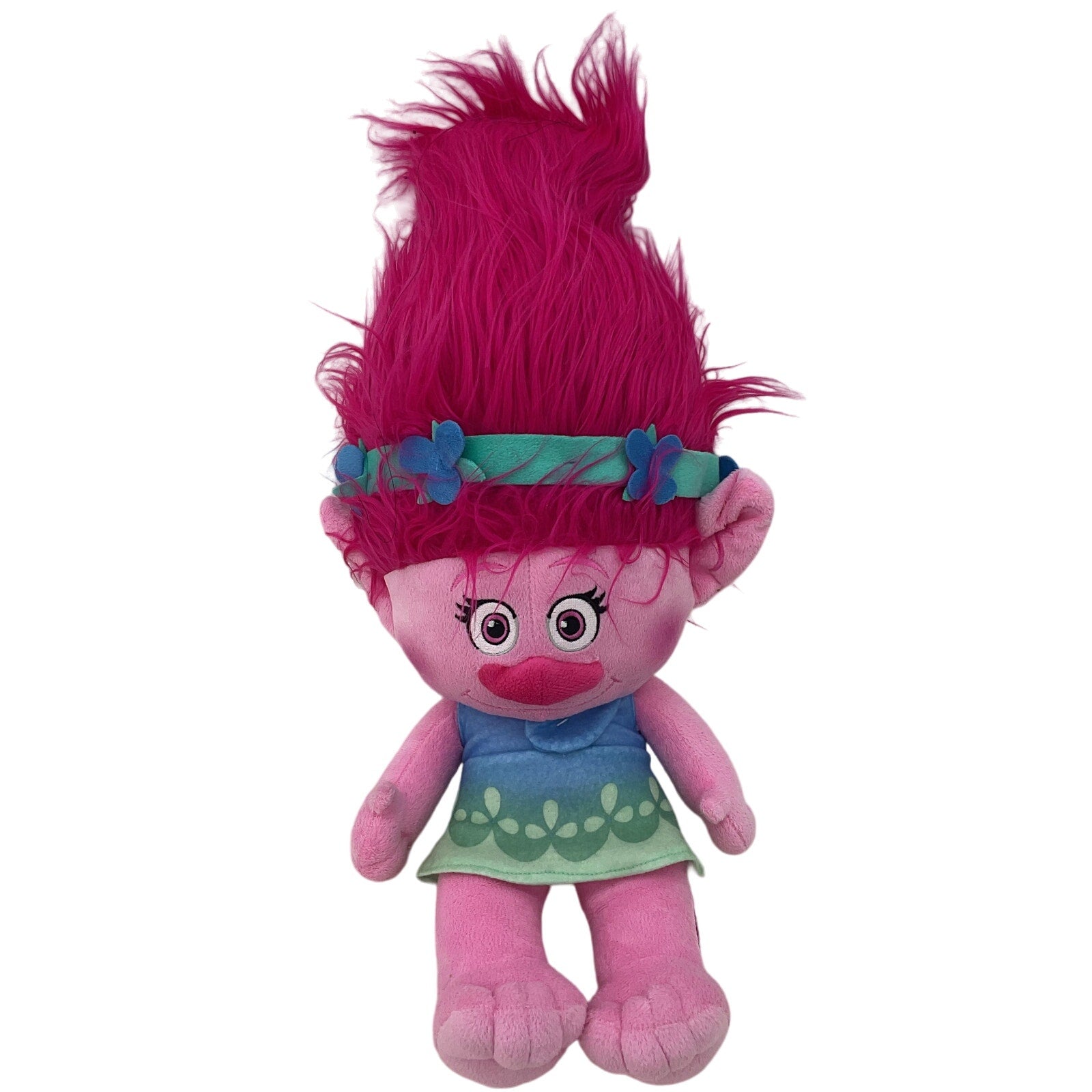 Preowned Dreamworks Pink Poppy Hug Trolls Stuffed Animal Plush Doll - Warehouse Toys