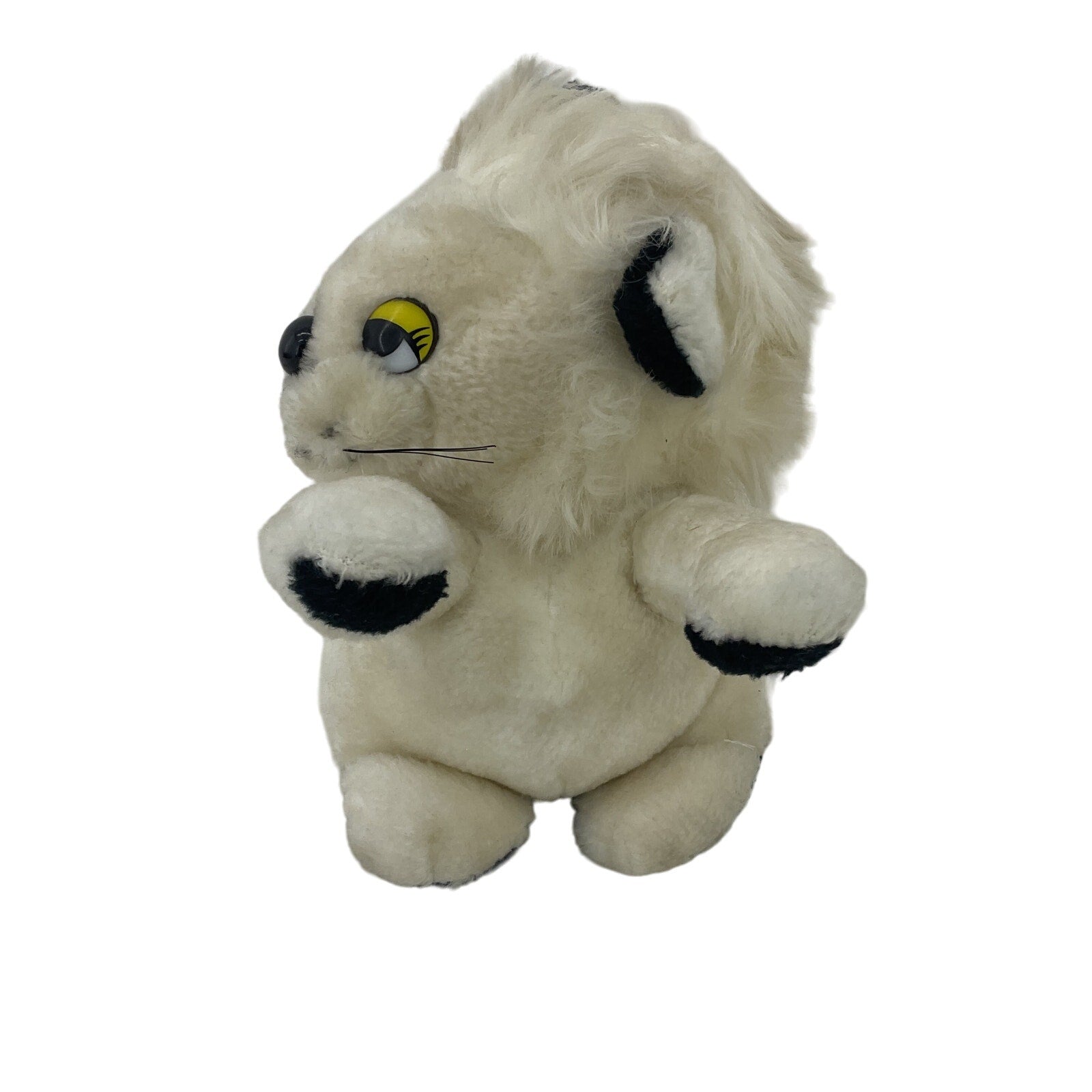 Preowned Etone White Stuffed Animal Lion Plush Doll Vintage 1980s CUTE Rawr! - Warehouse Toys