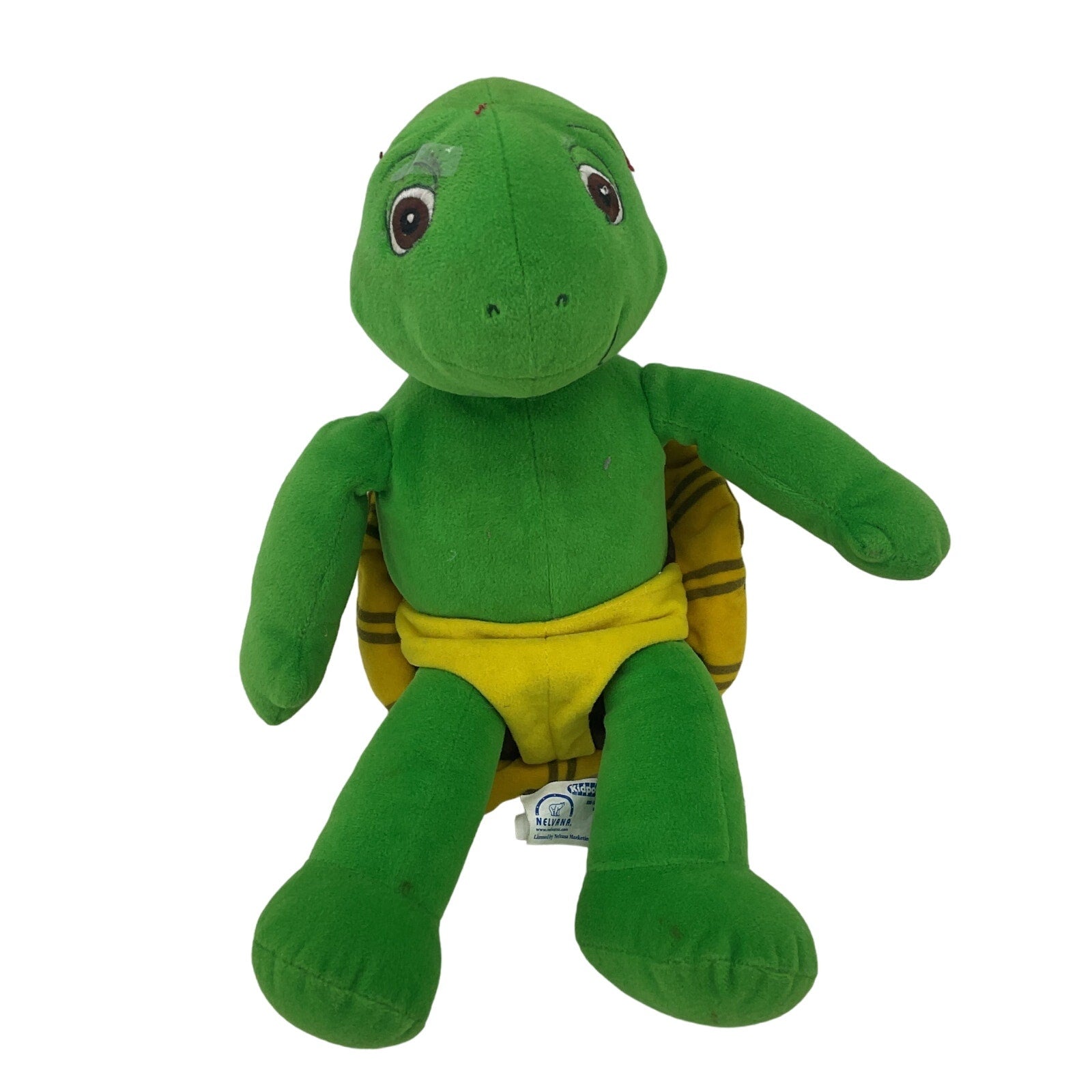 Preowned Franklin the Turtle Green Stuffed Animal Vintage UNTESTED 1990s Plush - Warehouse Toys