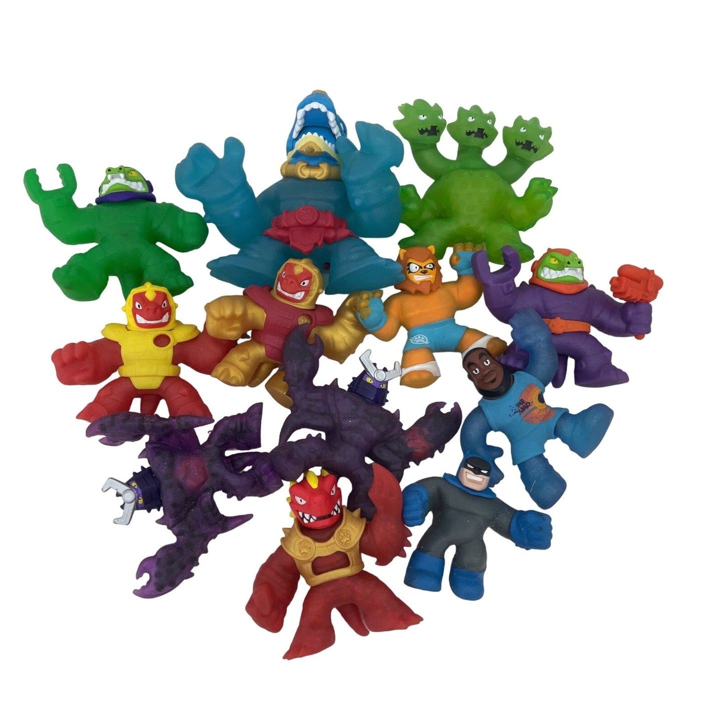 Preowned Goo Jit Zu & Others Stretchy Ooze Multicolor Action Figures 6 lbs LOT - Warehouse Toys