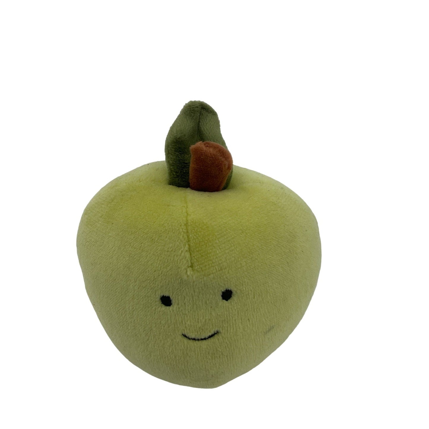 Preowned Green Jellycat Stuffed Animal Green Fabulous Apple Plush Toy CUTE - Warehouse Toys