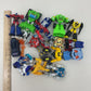 Preowned Green Yellow Red Transformers Action Figure Plastic Toy Lot - Warehouse Toys