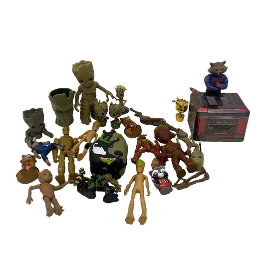 Preowned Guardians of the Galaxy Action Figures LOT 10 lbs Mixed Groot Rocky - Warehouse Toys