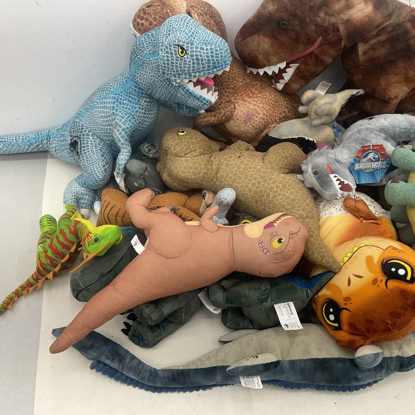 Preowned Jurassic World Park Dinosaur T - Rex Mixed LOT 13 lbs Stuffed Animals - Warehouse Toys