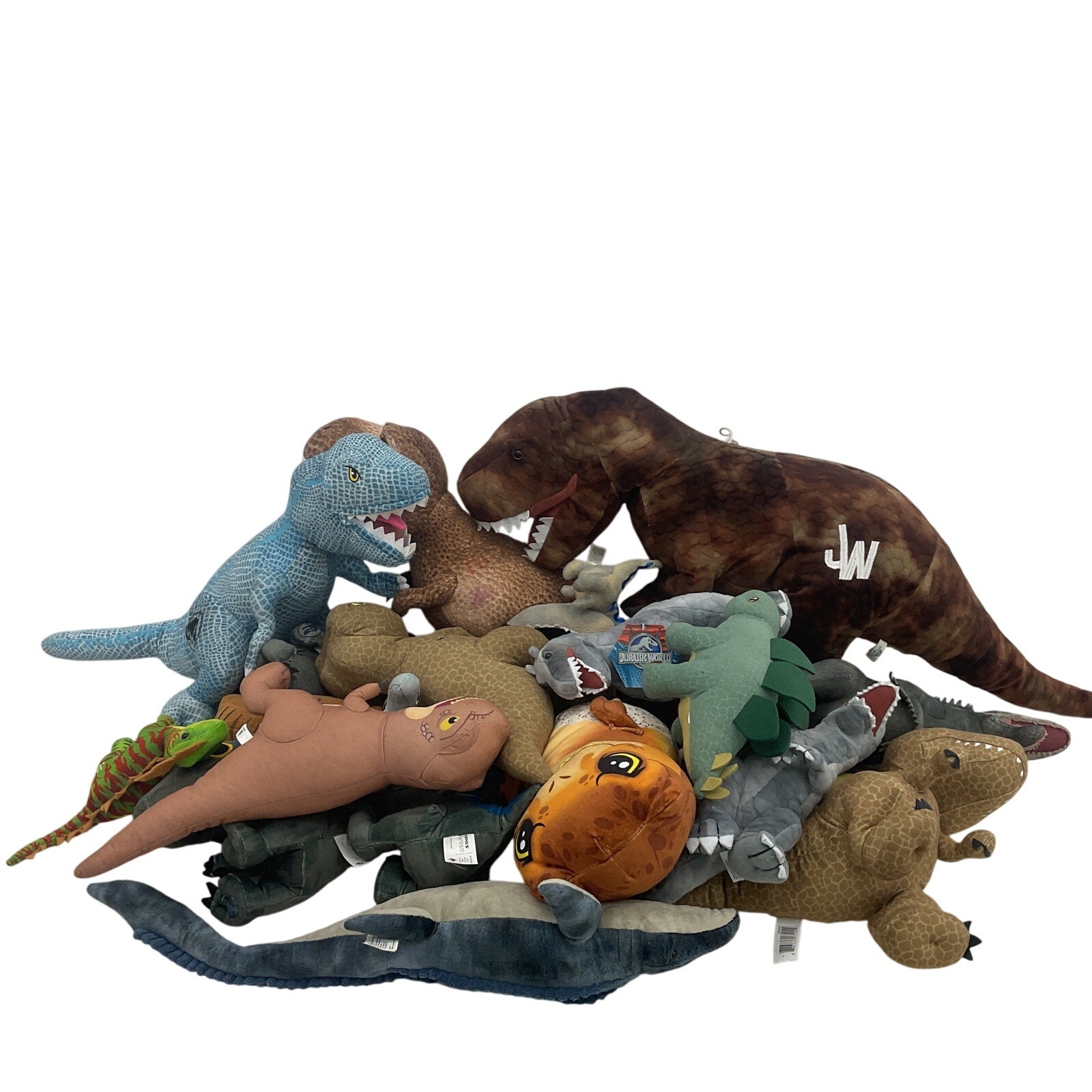 Preowned Jurassic World Park Dinosaur T - Rex Mixed LOT 13 lbs Stuffed Animals - Warehouse Toys