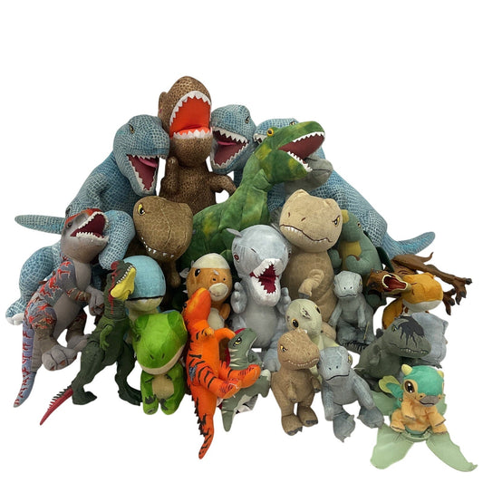 Preowned Jurassic World Park Dinosaur T - Rex Mixed LOT 14 lbs Stuffed Animals - Warehouse Toys