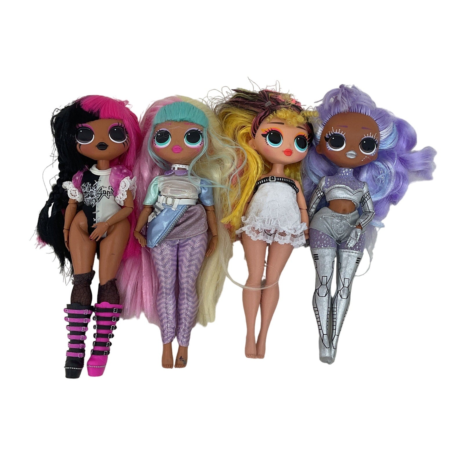 Preowned LOL Surprise MGA Dolls Fashion Doll, Pink Blue Black Plastic Toy Lot - Warehouse Toys