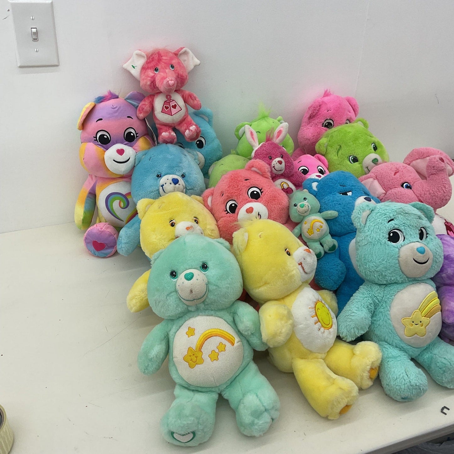 Preowned LOT 10 lbs Care Bears Character Plush Dolls Stuffed Animals Cousins - Warehouse Toys