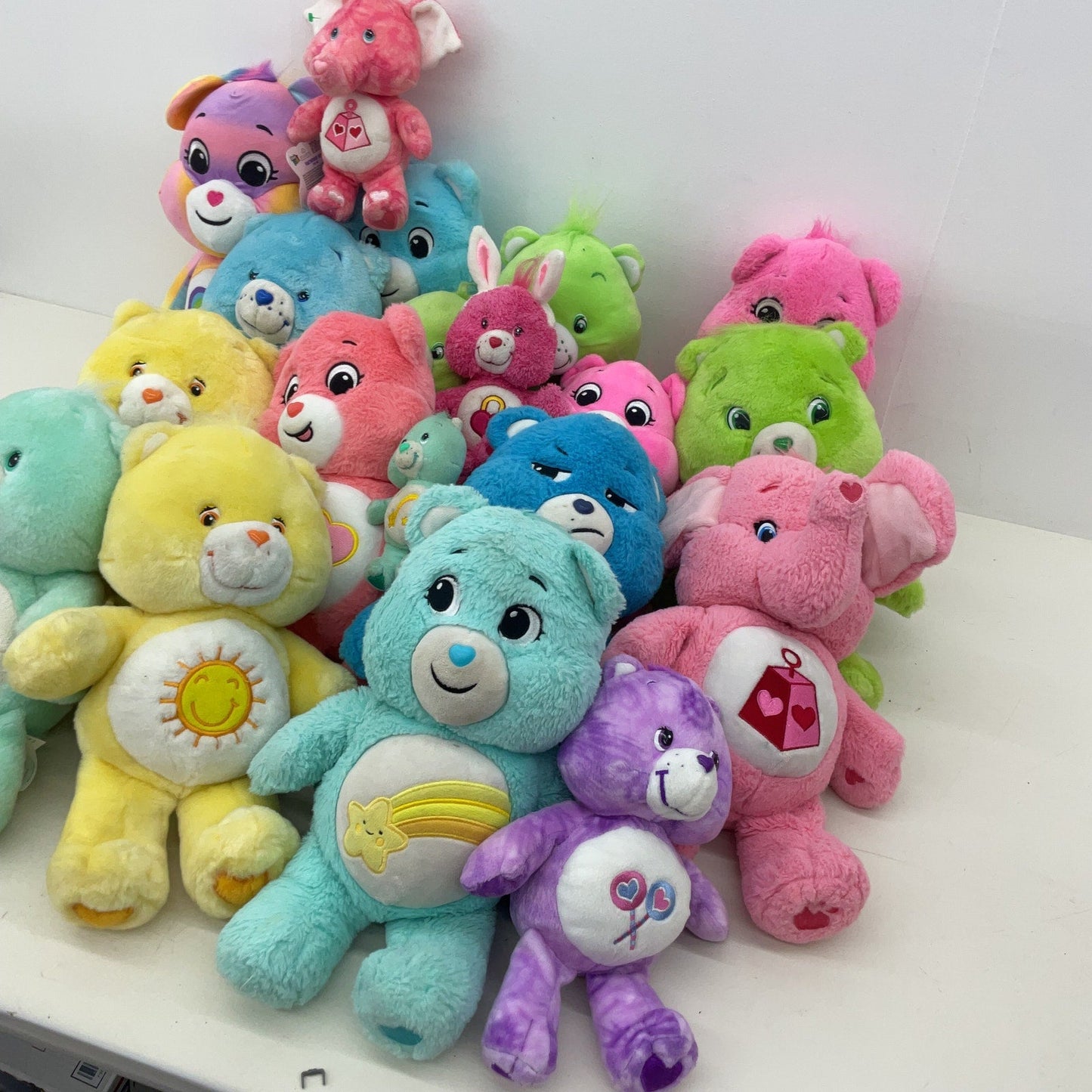 Preowned LOT 10 lbs Care Bears Character Plush Dolls Stuffed Animals Cousins - Warehouse Toys