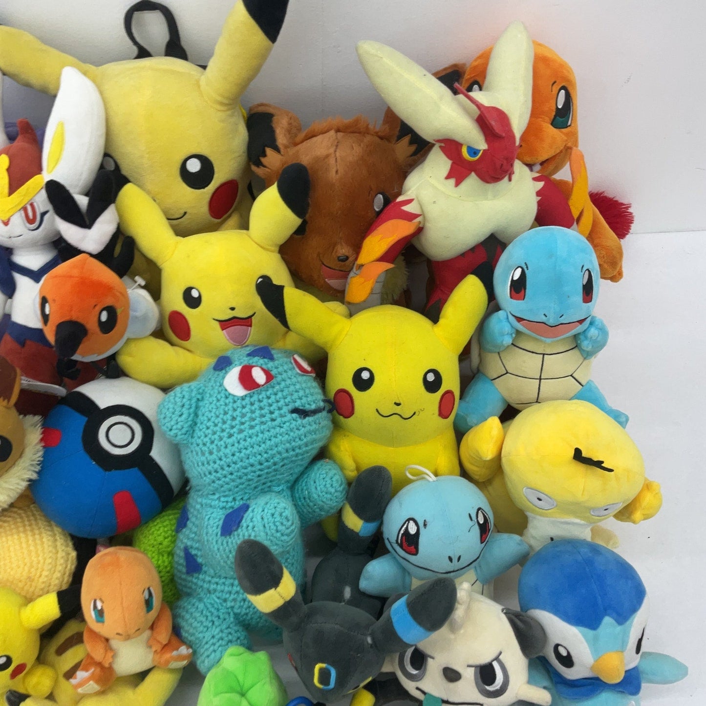 Preowned LOT 11 lbs Pokemon Stuffed Animals Mixed Characters Pikachu Gengar - Warehouse Toys