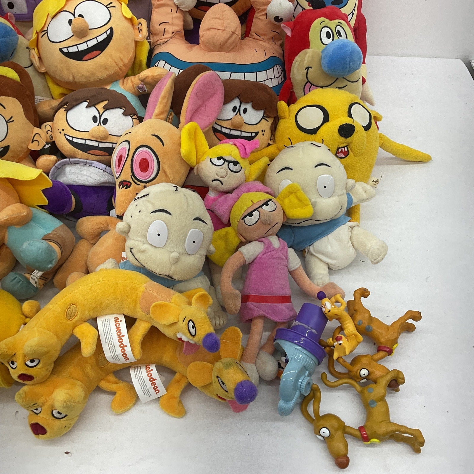 Preowned LOT 12 lbs Mixed Nick Toons Loud House Ren Stimpy Catdog Rugrats Plush - Warehouse Toys