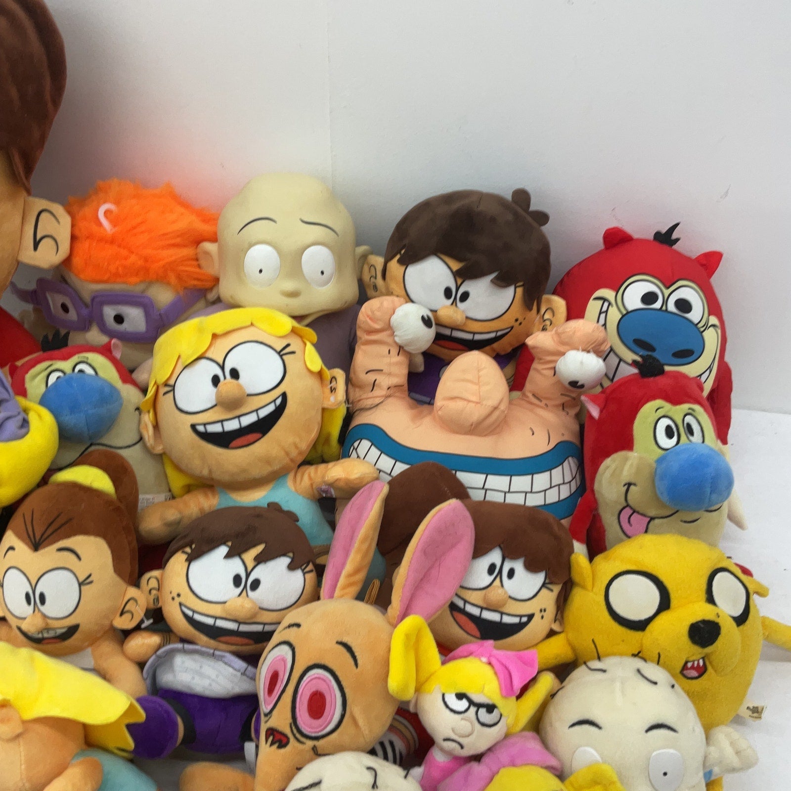 Preowned LOT 12 lbs Mixed Nick Toons Loud House Ren Stimpy Catdog Rugrats Plush - Warehouse Toys