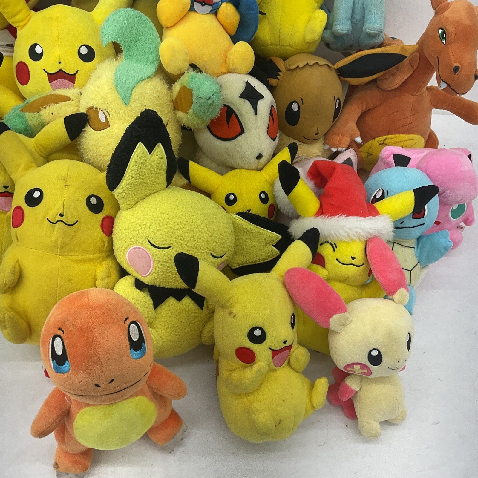 Preowned LOT 12 lbs Pokemon Stuffed Animals Mixed Characters Bulbasaur Pichu - Warehouse Toys