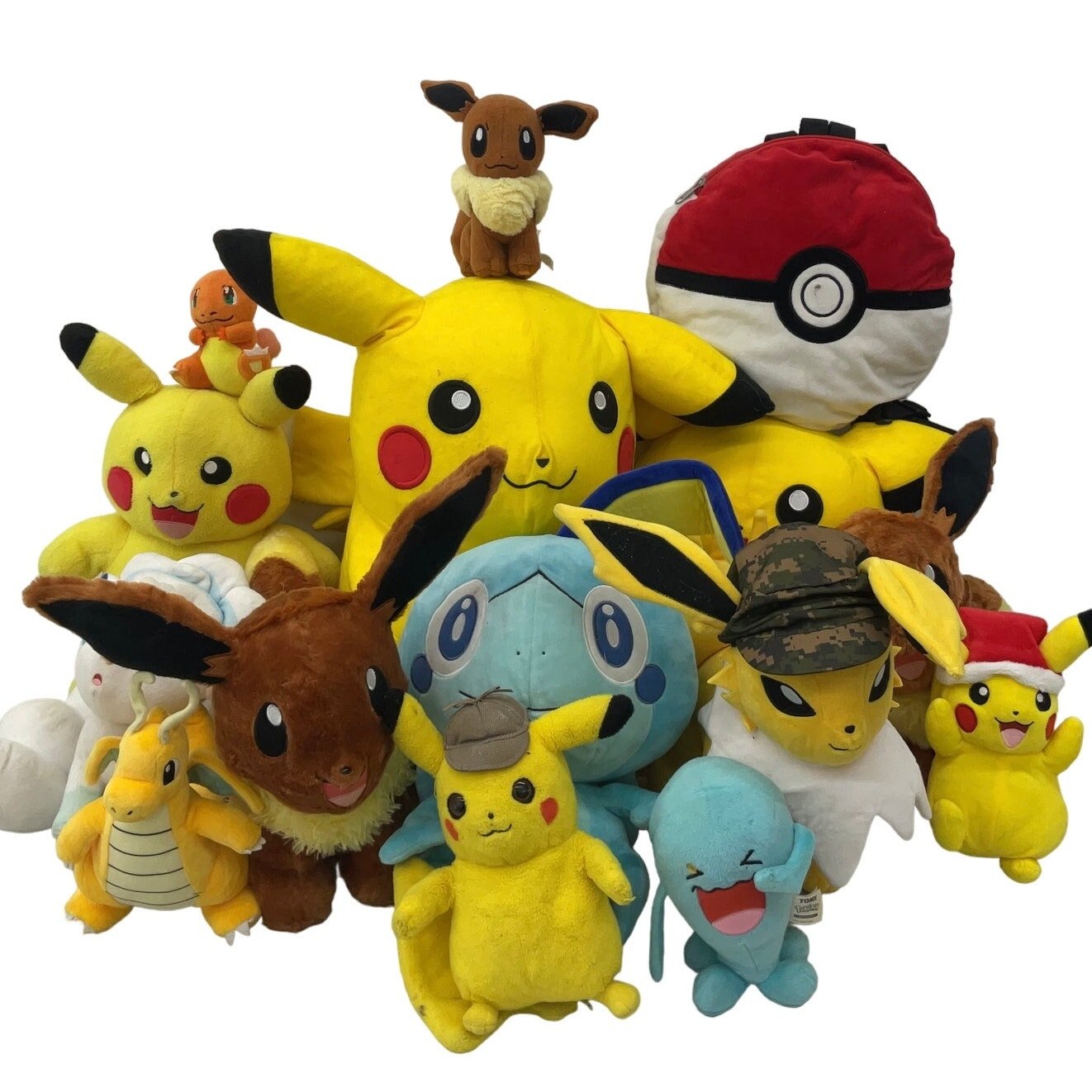 Preowned LOT 12 lbs Pokemon Stuffed Animals Mixed Characters RARE Alolan Vulpix! - Warehouse Toys