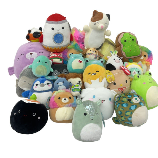 Preowned LOT 12 lbs Squishmallow Soft Cuddly Character Plush Stuffed Toys Dolls - Warehouse Toys