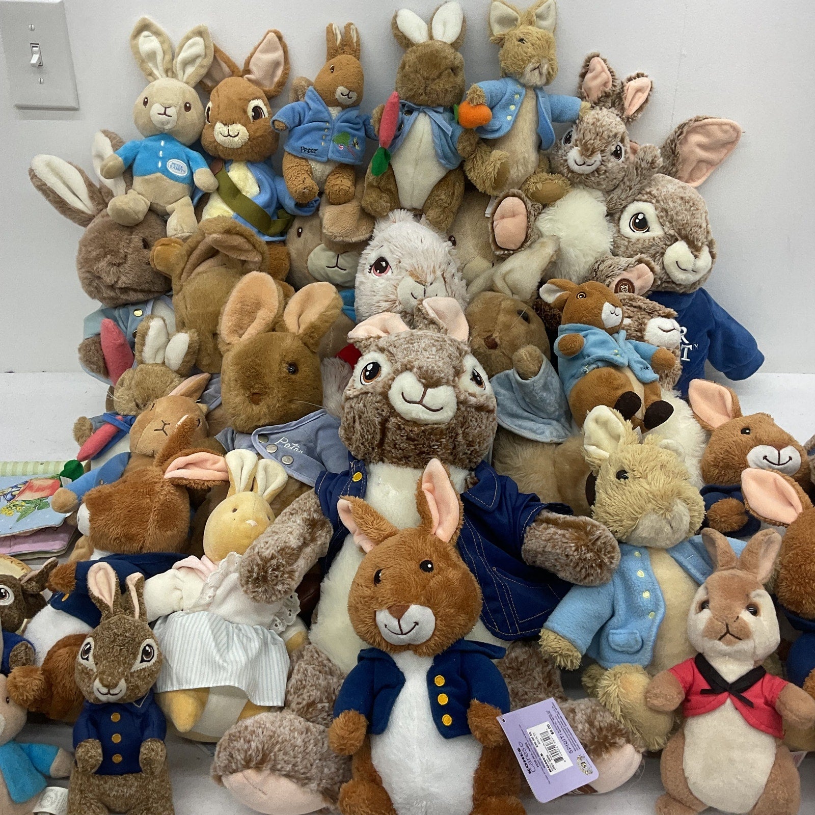 Preowned LOT 13 lbs Beatrix Potter Peter Rabbit Plush Dolls Stuffed Animals - Warehouse Toys