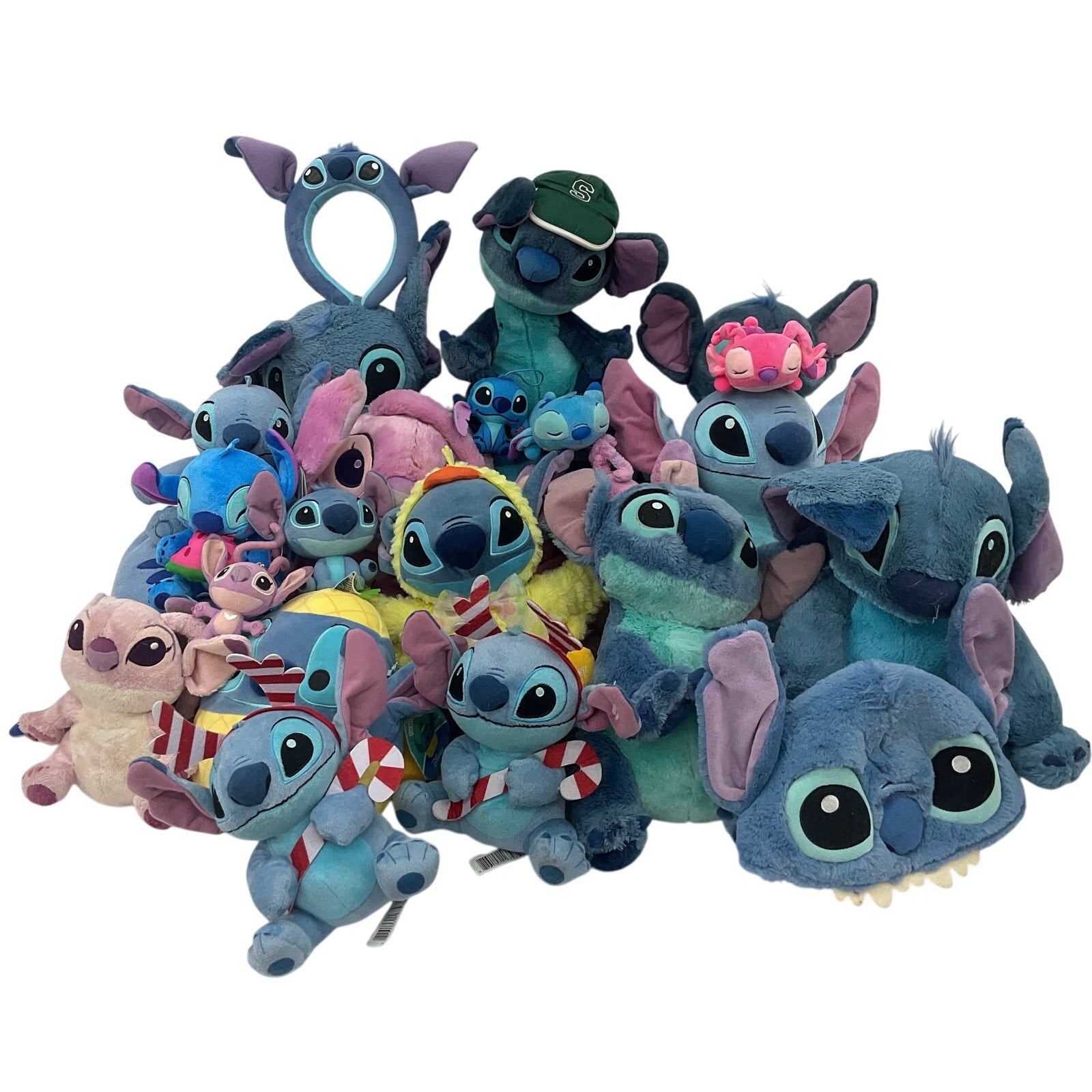 Preowned LOT 13 lbs Disney Lilo & Stitch Angel Plush Dolls Stuffed Toys Mix - Warehouse Toys