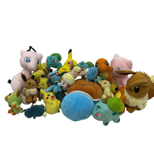 Preowned LOT 13 lbs Pokemon Stuffed Animals Mixed Characters Mewtwo Squirtle - Warehouse Toys