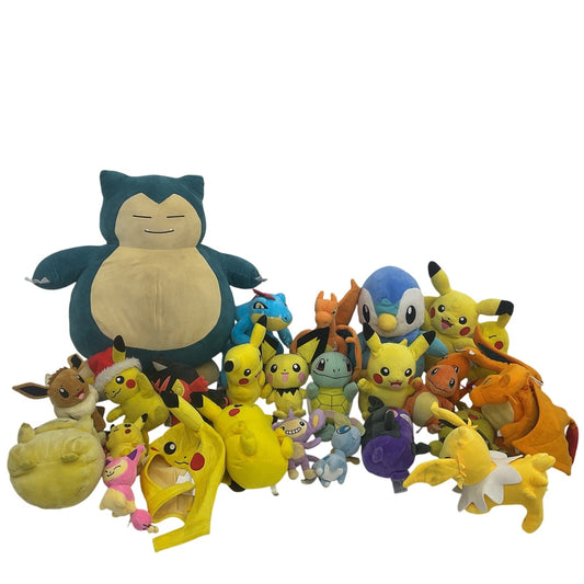 Preowned LOT 13 lbs Pokemon Stuffed Animals Mixed Characters Snorlax Charizard - Warehouse Toys