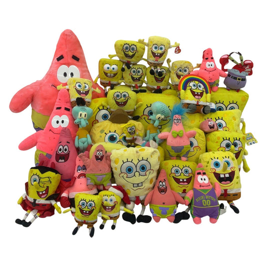 Preowned LOT 13 lbs Spongebob Squarepants Patrick Plankton Plush Toys Stuffed - Warehouse Toys