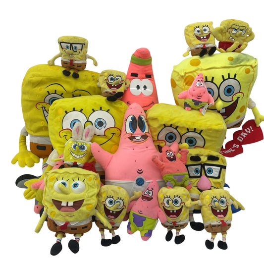 Preowned LOT 13 lbs Spongebob Squarepants Plush Toys Stuffed Patrick Star Vday - Warehouse Toys