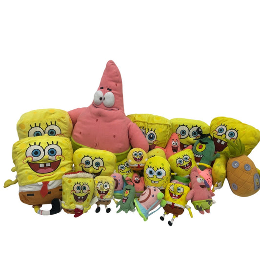 Preowned LOT 13 lbs Spongebob Squarepants Plush Toys Stuffed Plankton Patrick - Warehouse Toys