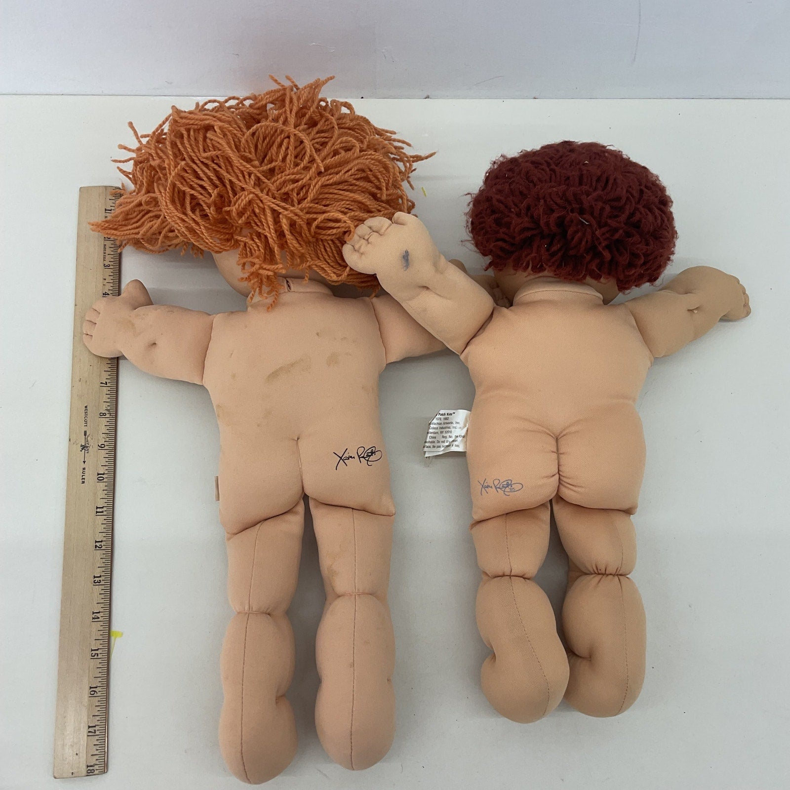 Preowned LOT 2 CPK Cabbage Patch Kids Soft Body Baby Dolls - Warehouse Toys