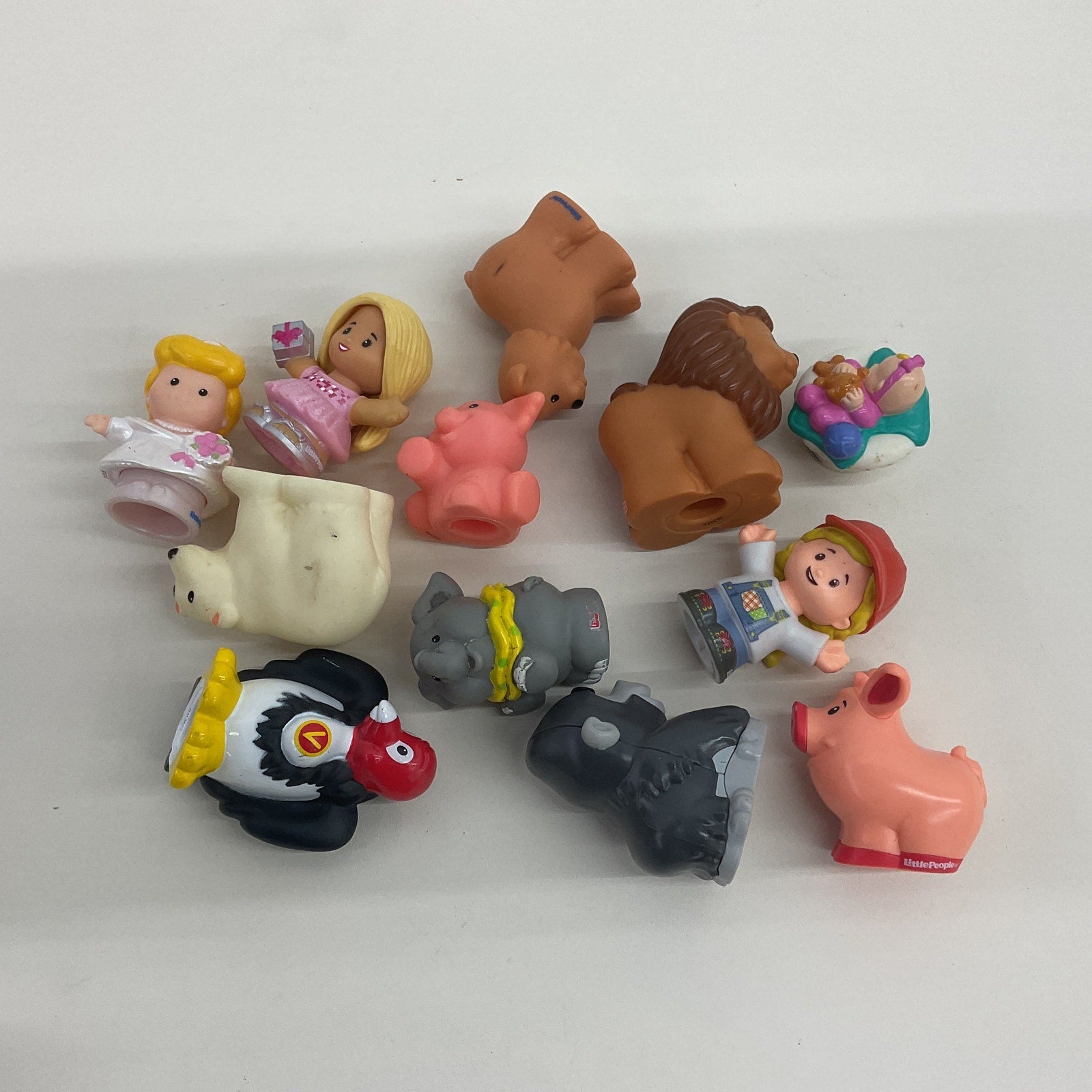 Preowned LOT 3+ lbs Little People Chunky Fisher Price Character Toy Figures - Warehouse Toys