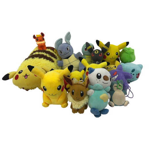 Preowned LOT 4+ lbs Pokemon Stuffed Animals Mixed Characters Gengar Eevee Pika - Warehouse Toys