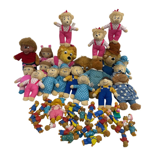 Preowned LOT 5 lbs Berenstain Bears Family Plush Dolls & Toy Figures Vintage - Warehouse Toys