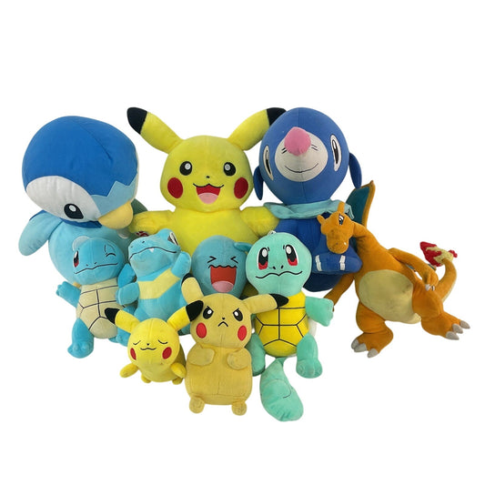 Preowned LOT 5 lbs Pokemon Stuffed Animals Mixed Characters Squirtle Pikachu - Warehouse Toys