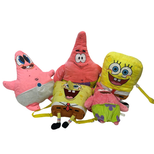 Preowned LOT 6 lbs Spongebob Squarepants Patrick Star Plush Toys Stuffed - Warehouse Toys