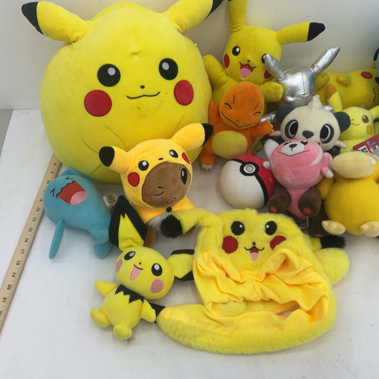 Preowned LOT 9 lbs Pokemon Stuffed Animals Mixed Characters Pikachu Sobble - Warehouse Toys